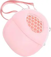 FIXOSHEE Portable Travel Carrier for Small Pets Breathable Mesh Hamster Shoulder Bag for Squirrels Chinchillas and Other Small Animals Soft Lining for Comfort Outdoor Pet Pouch