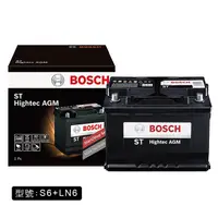 在飛比找PChome24h購物優惠-【BOSCH 博世】S6+LN6 AGM電瓶105A 汽車電