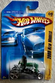 HOT WHEELS 2008 NEW MODELS 6/40 - DRAGTOR GREEN 006/196 NOC