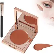 Under Eye Corrector, 2025 New Under Eye Brightening Concealer Color Corrector for Dark Circles, Conceal & Brighten Dark Circles Eye Concealer with Brush for Women Girls(Orange)