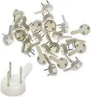 Luckycivia 120Pcs Plastic Photo Frame Nail, Hardwall Hanger Uses for Hardware, Plastic Invisible Traceless Hardwall Picture Hook, Non-Mark Wall Hook Hanger for Photo Painting (White)