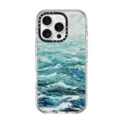 iPhone 16 Pro Clear Case MagSafe Compatible Windswept Sea