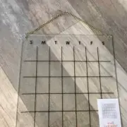 Clear Acrylic Monthly Eraseable Calender