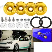 JDM Quick Release Fasteners For Car Bumper Trunk Fender Hatch Lids Chrome Gold (for: Honda Civic)