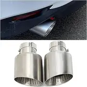 Muffler tip, Exhaust Tip Compatible for BMW G05 X5 G06 X6 Quad Tailpipe Exhaust TIP 304 Stainless Steel Black Muffler Tip Nozzle Tailpipe(ID66MMOD89MM)