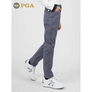 美國PGA 加絨！兒童高爾夫褲子秋冬男童長褲保暖運動球褲彈力腰帶