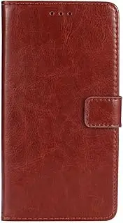 LCEHTOGYE Cover for ZTE Blade A75 5G, Shell Back Case Bumper Protective Case for ZTE Blade A75 5G - HZFM -Brown