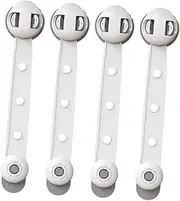 Vaguelly 4pcs Safety Lock Drawer Lock Safety Locks Safety Locks Safety Strap Locks Security Straps Refrigerator Lock Protector Locks Light