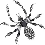 Spider Rings,Gothic Ring Costume | Halloween Finger Ring Open Adjustable Spider Rings with Rhinestones Decor for Creepy Party Favors