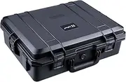 Lykus HC-5010 Large Waterproof Hard Case with Foam, Interior Size 50x40x16.5 cm, Suitable for Electronic Equipment and More