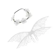 Elf Butterfly Wing and Flower Set for Cosplay Party and Themed Event