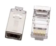 Cabac PLUG RJ45 8P8C CAT6 2 PIECE STP 10PK C68P8CS2P-X
