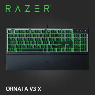 RAZER 雷蛇 ORNATA V3 X 雨林狼蛛 V3 X 靜音薄膜按鍵軸 電競鍵盤 中文/英文