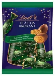 Lindt Blätterkrokant Spigot Doppeldreh from Chocolate 90g 4er Pack Of