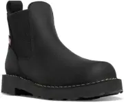 DANNER WORK Women's 5" Bull Run Soft Toe EH Chelsea Work Boot Black - 15485, Bla