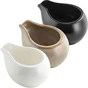 Honey Dispenser 3Pcs Ceramic Creamer Pitchers Milk Sauce Boats Pitcher Milk Jug Coffee Cup Serving Pitcher for Gravy Broth Salad Dressings Coffee Cups Ceramic (Color : As Shown)