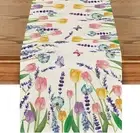 Artoid Mode Tulip Lavender Summer Table 13" x 72", Runner,