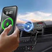 Wireless MagSafe Bluetooth FM Transmitter Car Adapter[Magnetic Mounting Charg...