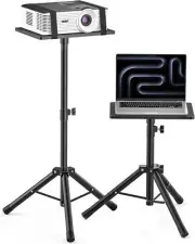 GLEAM Projector Stand Tripod from 21" to 35", Laptop Tripod Stand with Elastic