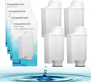 4 Packs of ELASO Replacement Water Cartridge Filter Compatible with Philips Saeco Brita Intenza+,Lavazza A Modo Mio,Nina, Philips Saeco Xelsis,Spidem My Coffee,CA6706-48,CA6702-00