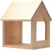 Bird Nest Box - Ventilation Design Bird Hut for Cage - Budgie Nesting House, Conure Nesting Box Wooden Tree Decor