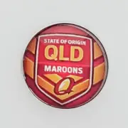 QLD MAROONS NRL ORIGIN EARRING JEWELERY NRLW RUGBY NON-OFFICIAL MADE BY ME