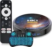 CHROX Android TV Box 13.0,4GB RAM 64GB ROM S905X2 WiFi 6 Smart TV Box RGB Light Set Top Box BT5.0 Ultra HD 4K HLG Mode HDR10+ WiFi 6 USB 3.0 Mini Wireless Backlit Keyboard,4gb+64gb