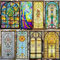 在飛比找蝦皮商城精選優惠-教堂窗花 貼紙 歐式復古 玻璃貼 哥特式 教堂彩繪 蒂凡尼 