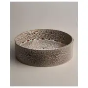 Clay 400 Round Basin, White Ochre