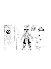 Samurai Usagi Yojimbo Black and White - 7" Scale Action Figure - Usagi Yojimbo - NECA Collectibles