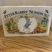 Vintage Wedgwood Peter Rabbit 3 Piece Nursery Dish Set Beatrix Potter Designs