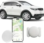 Hongtop H GPS Tracking Device for Cars, 1PCS Real Time GPS Tracker Device for Vehicles Work with Find My (iOS Only), Car Tracker Device Hidden with Magnetic Waterproof Case, White