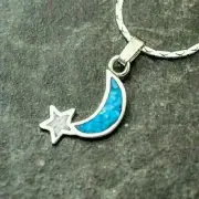 Star Pendant • 925 Sterling Silver • Galaxy Design • Astronomy Necklace