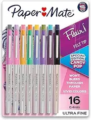 Paper Mate Ultra Fine Tip 16-Pack Candy Pop Colors