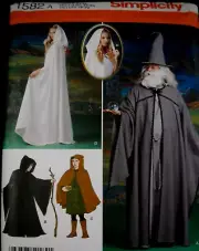 Cape Tunic Hat Costume size XS-XL Simplicity 1582 Sewing Pattern *