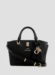 GUESS Women's Black Queensland Mini Satchel Bag