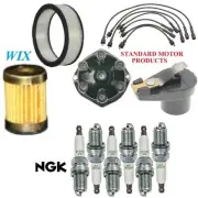 Tune Up Kit Filters Cap Wire Spark Plugs For CHEVY G10 VAN L6 4.1L;3/4 TON 73-74