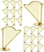 Outanaya Artistic Harp Musical Instrument Ornaments Tree Ornaments Mini Harp Pendant Christmas Tree Hanging Decorative