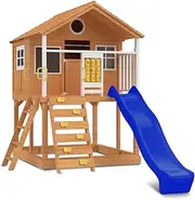 Lifespan Kids Warrigal Cubby House with 2.2m Blue Slide