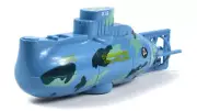 RC Micro SUBMARINE Mini Rc U-Boat 3-Channel Radio Control SUBMARINE -BLUE-