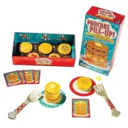 Pancake Pile-Up, Sequence Relay Board Game for Preschoolers, for 2-4 Players,