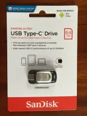 Brand New & Sealed ! 64 GB SANDISK ULTRA USB Type-C Drive,Speed up to 150MB/s.