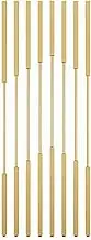 YUGXTH Room Separation Deviders Post, 8 Pieces Privacy Partition Post, Metal Wall Partition Post, Privacy Screens Columnar with Adjustable Feet, Height of 70-220 Cm, for Home(Gold,190cm/74.8in/6.23ft)