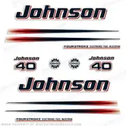 Fits Johnson 40hp Four Stroke 2002 - 2006 OUtboard Motor Engine Decal Kit Decals