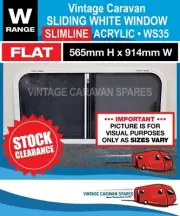 Caravan Window ( SLIDING ) SLIMLINE 565mm x 914mm WHITE WS35