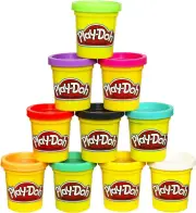 Play-Doh Bulk 10-Pack Case of Assorted Colors, Christmas Stocking Stuffers, Part