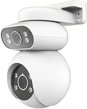 CF200 5MP+5MP IP65 Camera Two-Way Audio Talk Color Night Vision PIR 38 Music Options Automatic Push Alarm All-Day
