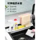 興起水槽瀝水架廚房可伸縮置物架子瀝水籃洗碗水池海綿抹布收納架