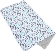 Vaguelly Soft Plush Blanket Double Layer Animal Pattern Swaddle Lightweight Cotton Wrap for Versatile Crib Blanket for Boys for Travel and Outdoor Use