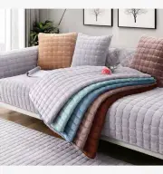 Plush Sofa Cushion Towel for Living Room Furniture Decor Slipcovers Couch Covers